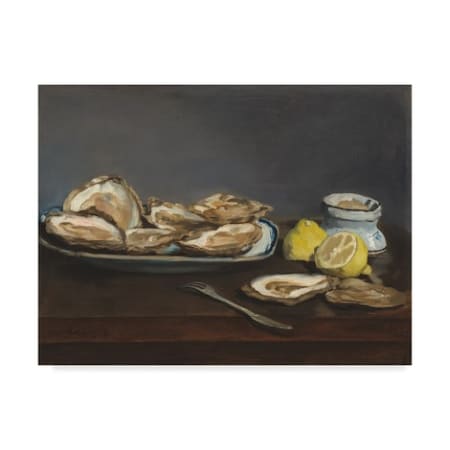 Edouard Manet 'Oysters' Canvas Art,18x24